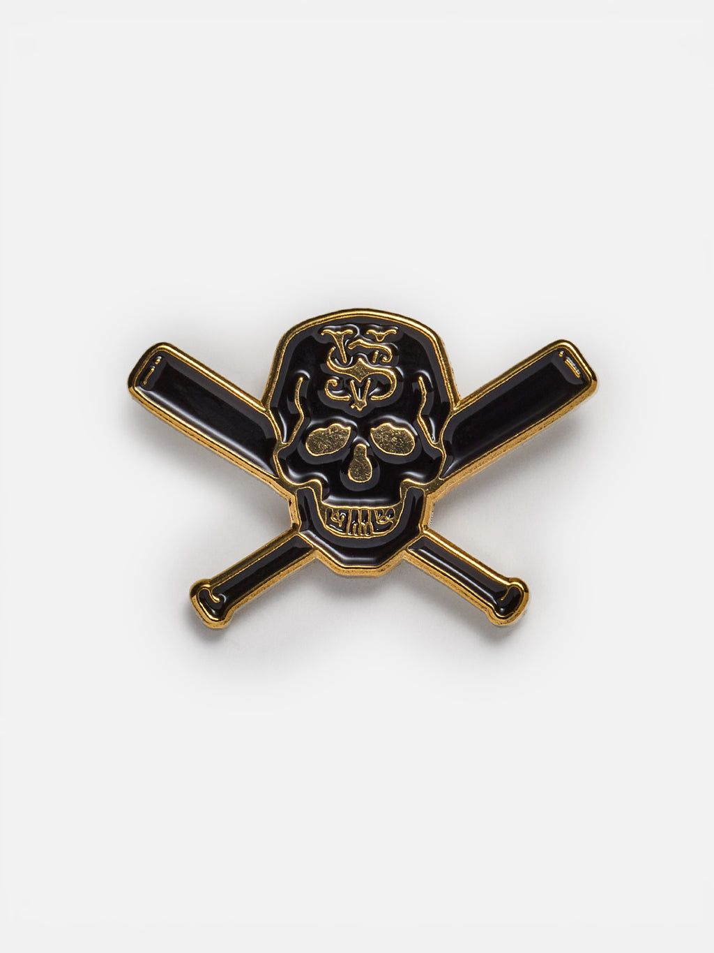 Skull & Crossbats Enamel Pin