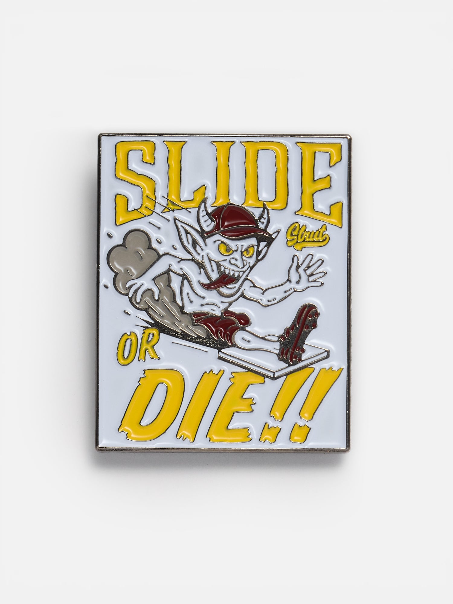 Slide or Die Enamel Pin